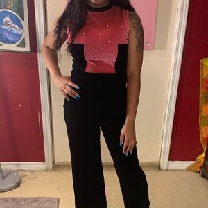 Velvet funky jumpsuit